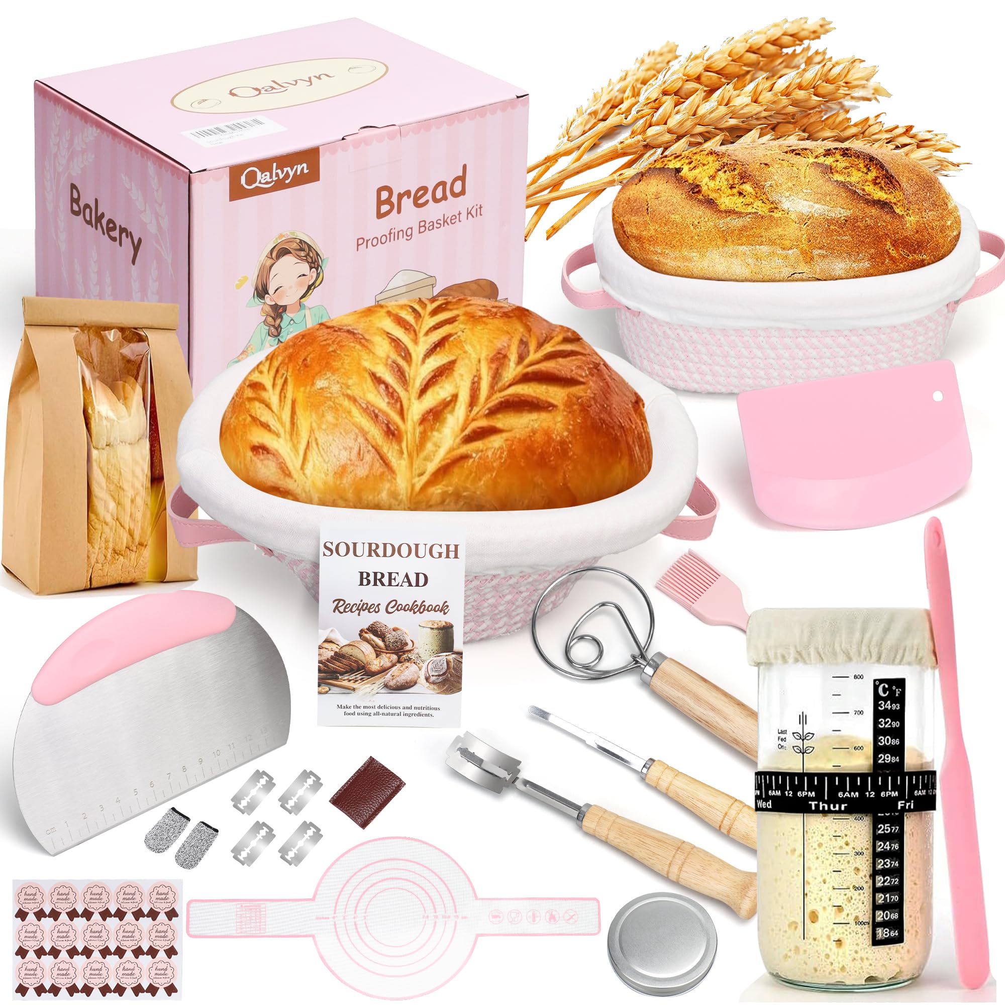 Qalvyn 22-Piece Sourdough Starter Kit