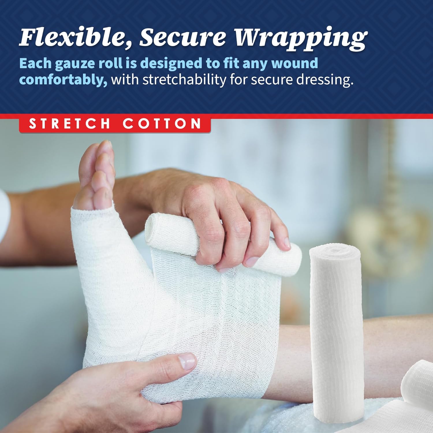 Gauze Bandage Rolls - (384 Pack) 4 in x 4.1 Yards Per Roll of Medical Grade Gauze Bandage and Stretch Wrapping for Dressing All Types of Wounds and First Aid Kit by MEDca, (4-Inch, 384 Pcs)