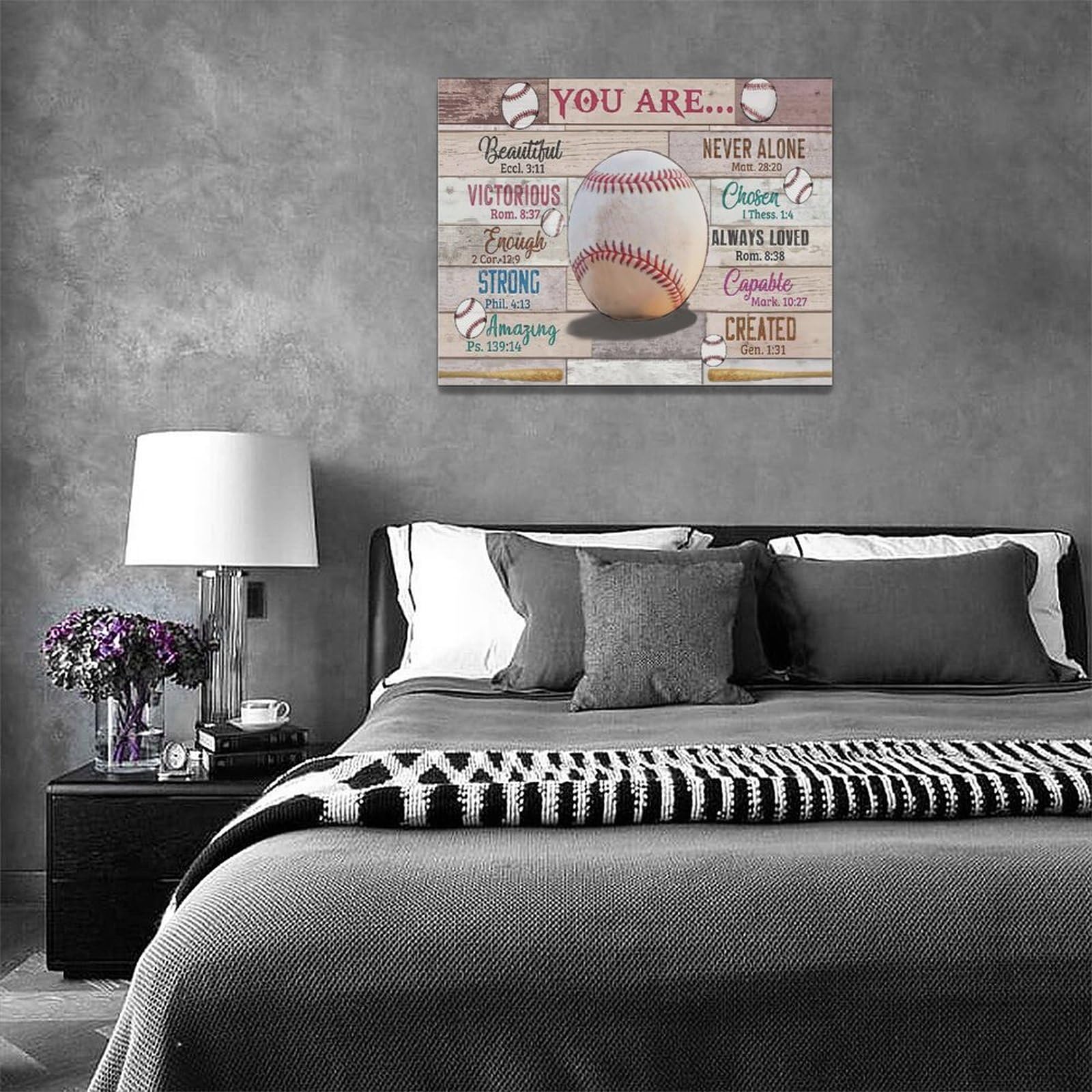 Lecciones De Vida De Béisbol, Pintura En Lienzo Enmarcada Para Decoración De Pared Para Sala De Estar, Dormitorio, Oficina, Póster De Lienzo Retro, Regalos Deportivos Para Jugadores De Béisbol