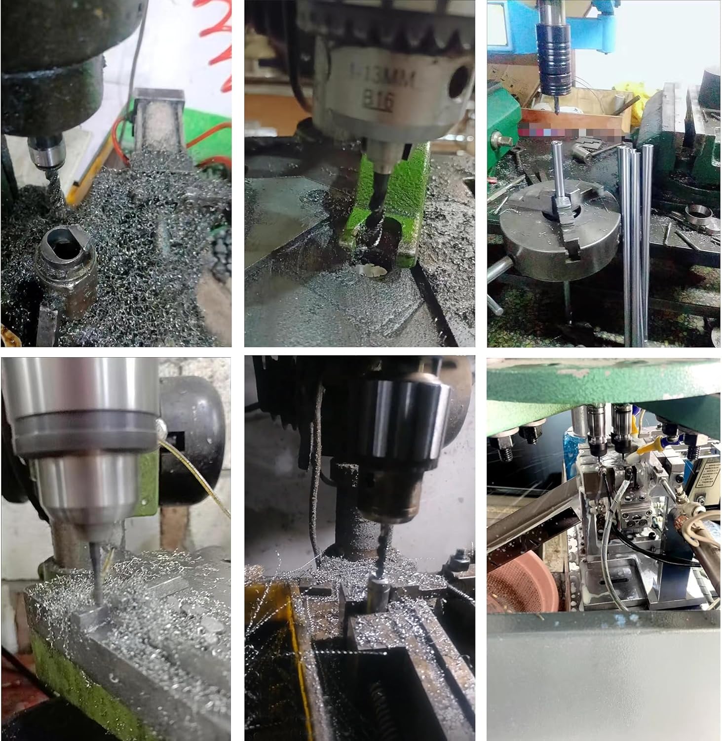 2PCS M3 x 0.5 Thread Tap Drill Bits, Spiral Flute, HSS Nitriding Coated, H2 Tolerance