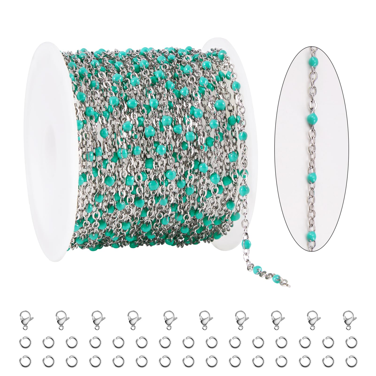 Gold Plated Jewelry Chains - Bulk for Necklace Making -8 Gold Plated Jewelry Chains - Bulk for Necklace Making -8