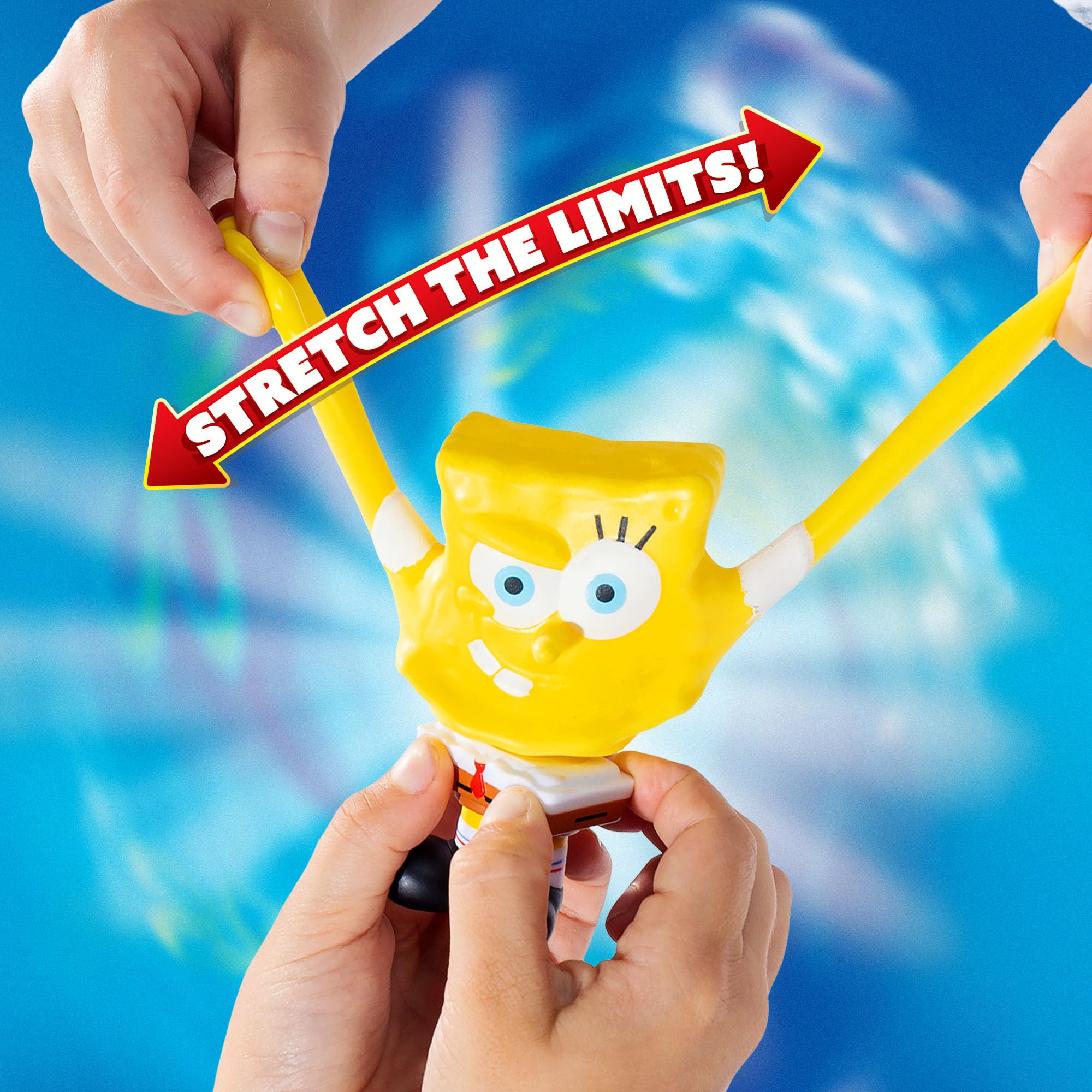 Basic Fun Stretch Armstrong SpongeBob SquarePants Figure, 7.5cm Stretchy SpongeBob Toy - Image 2
