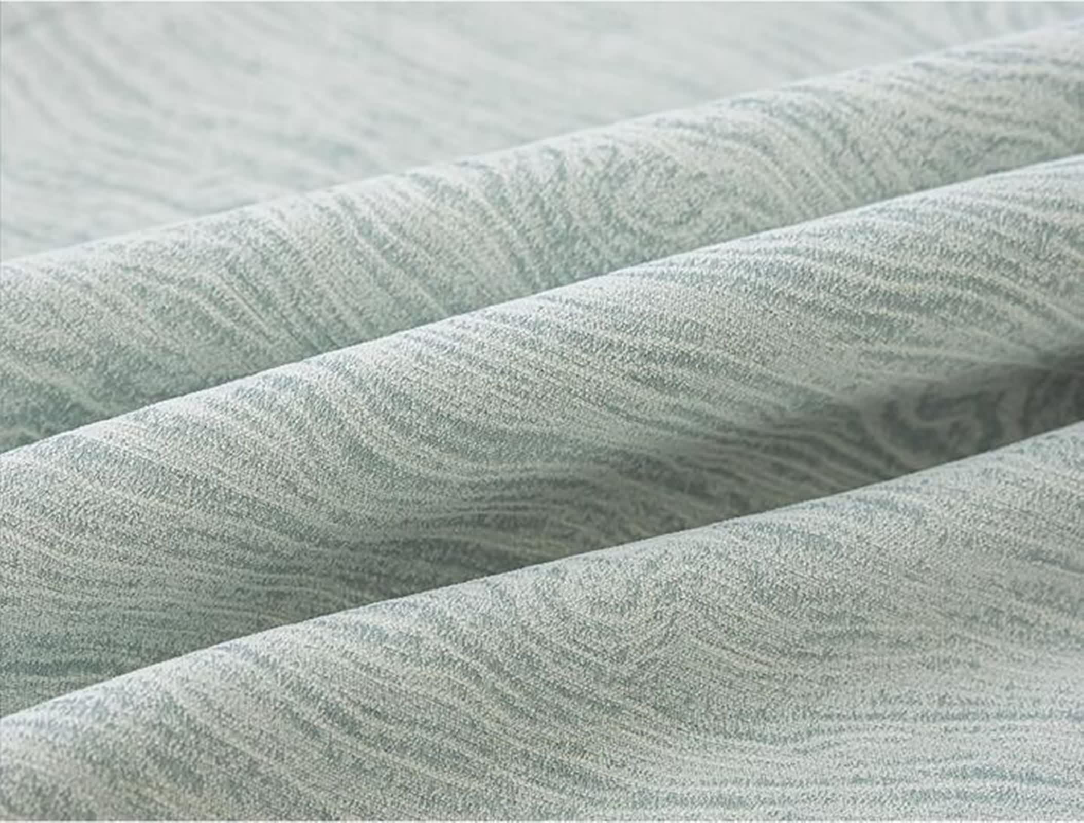 Rideaux Fenetre Chambre Vert Clair, Occultant Rideau Fenetre Moderne Lot de 2 Chenille Couleur Unie LxH 96x214cm