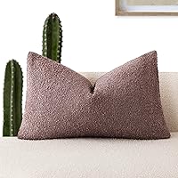 Vista 66 de Foindtower Fundas de almohada decorativas con textura de boucle, fundas de almohada sólidas, neutrales, suaves y acogedoras para silla, sofá