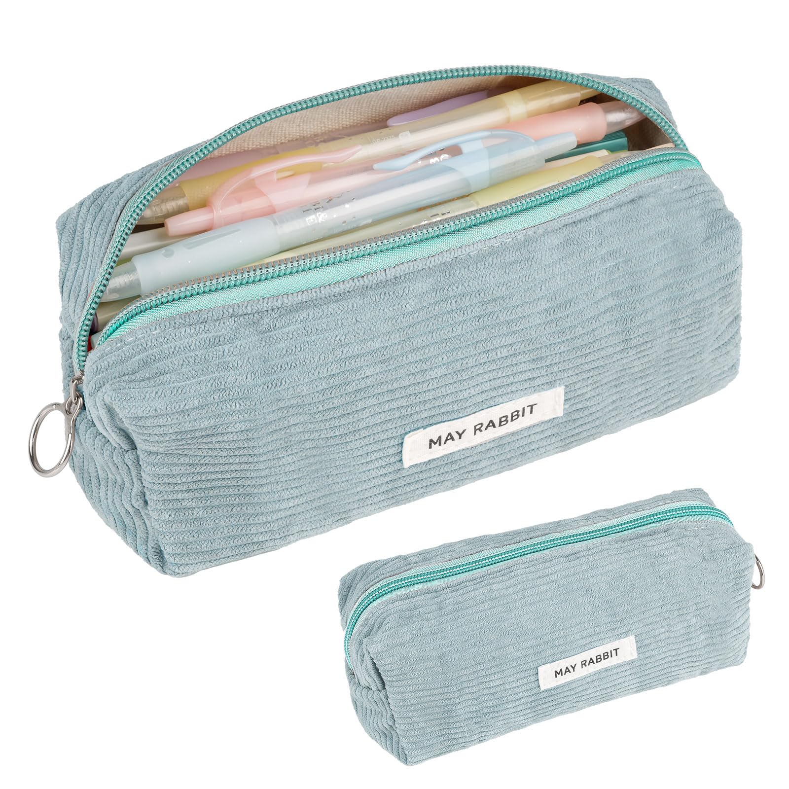 Deepton Pencil Case, Corduroy Cute Pencil Case, Pencilcase, Pen Pouch, Portable Stationery Pencil Bag, Makeup Bag - Image 2