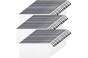 EOOUT 48-Pack Mesh Zipper Pencil Pouch