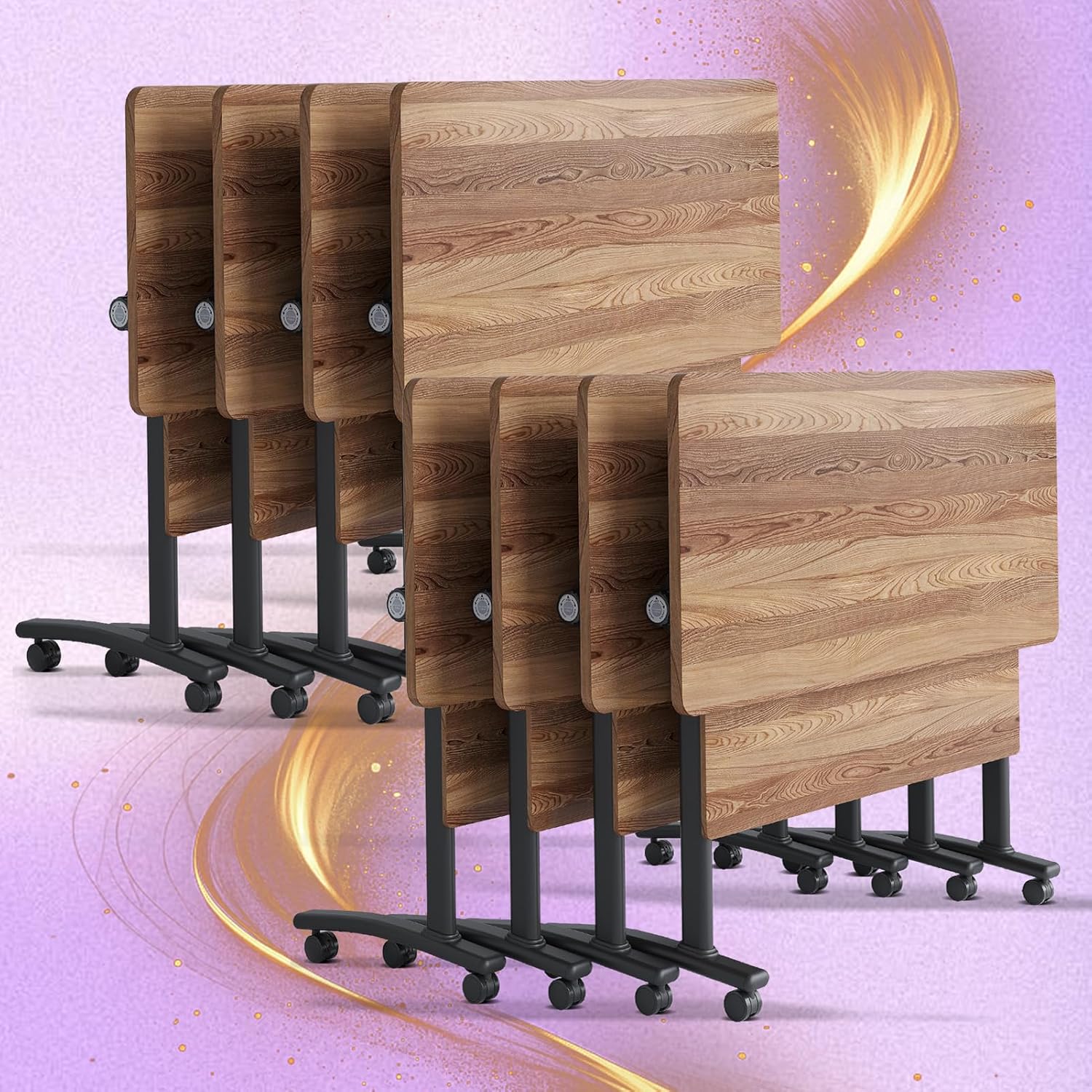 Amazon.com: Conference Table, Folding Conference Room Tables with ...