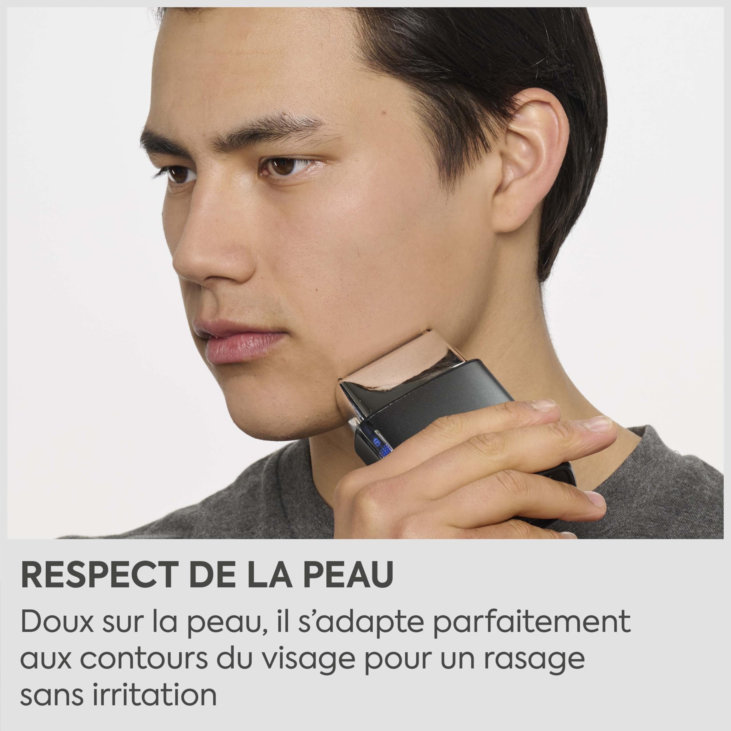 Rasoir BaByliss Super‑X à double grille pour homme – Finition ultra‑lisse, grilles en acier japonais, lithium‑ion sans fil, Wet & Dry IPX7, USB‑C, FS996DE