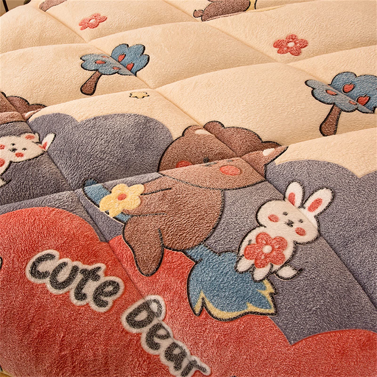 Pealihuy Trapunta Trapunta Addensare Coperta di Cashmere Agnello Inverno Morbido Caldo Piumino da Letto, Spesso Caldo per La Camera da Letto di Casa,V,150x200 Cm (3 kg