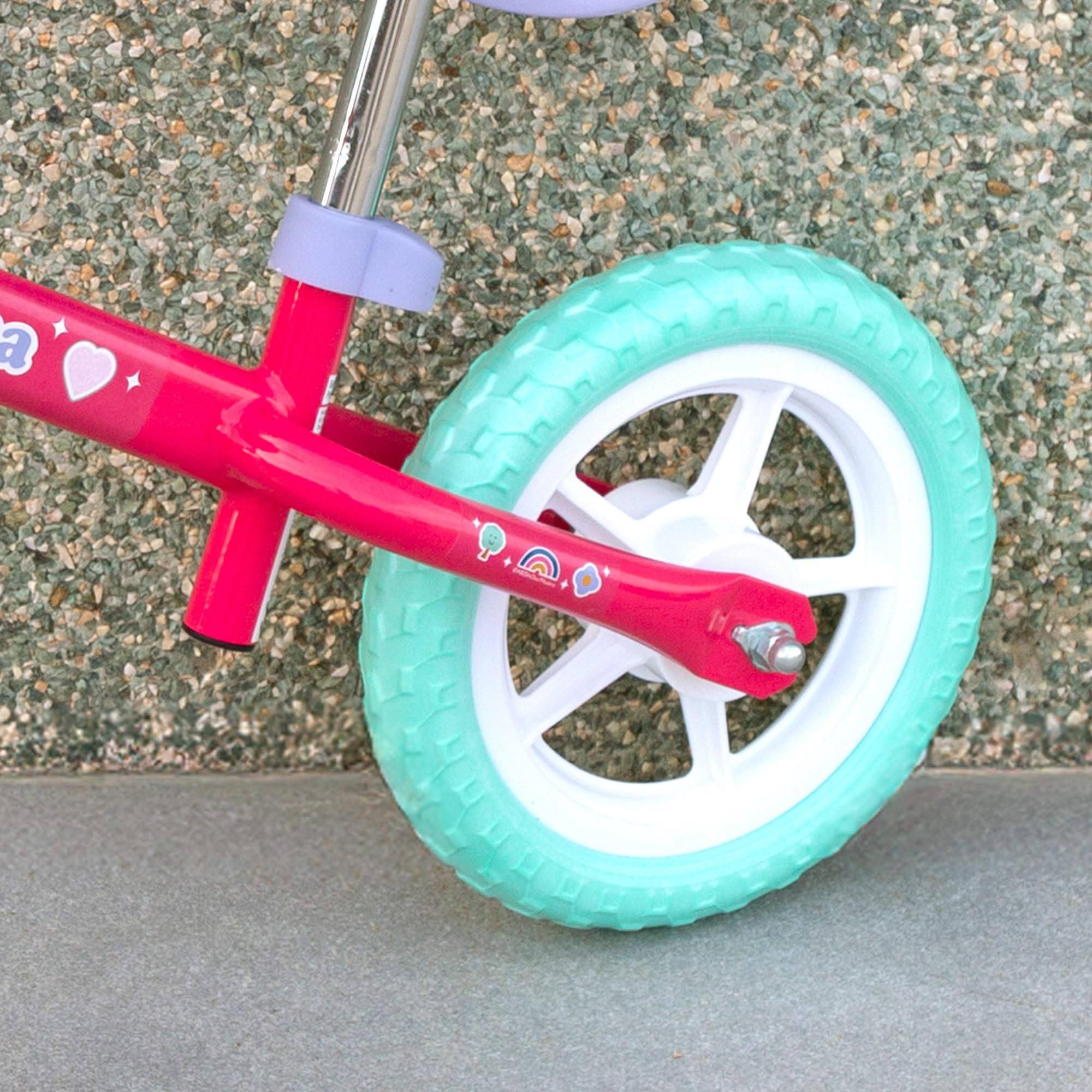 Peppa Pig Bicicleta sin Pedales, 70x41x50 cm, Máx. 20 kg, Bici de Equilibrio, 2 Ruedas Goma antipinchazos, Manillar y sillín Regulables, Altura Ajustable, Licencia Oficial, +2 años (77756)