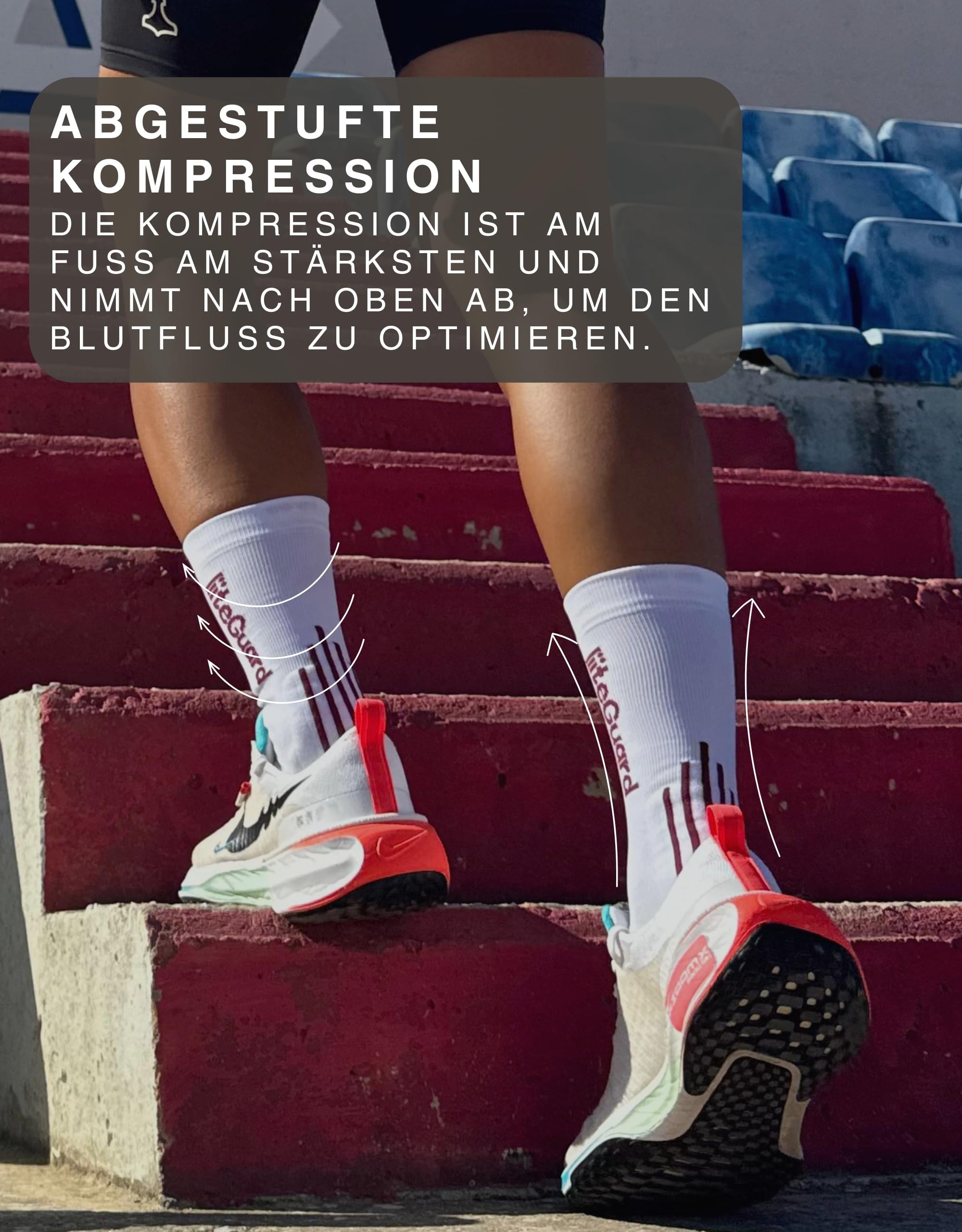 liiteGuard PRO-TECH LG Running Chaussettes de compression pour homme et femme | Chaussettes de compression pour le sport, la course à pied, le football, anti-ampoules | Chaussettes de course d'hiver |