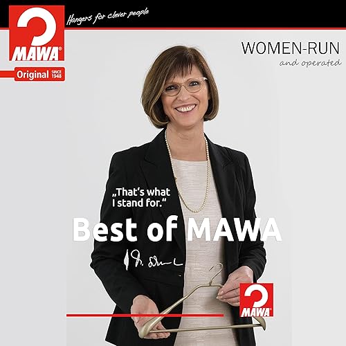 Miniatura 10 de Mawa by Reston Lloyd Euro Series - Percha de acero antideslizante para ahorrar espacio para camisas, vestidos, suéteres, estilo 40P, dorado, juego