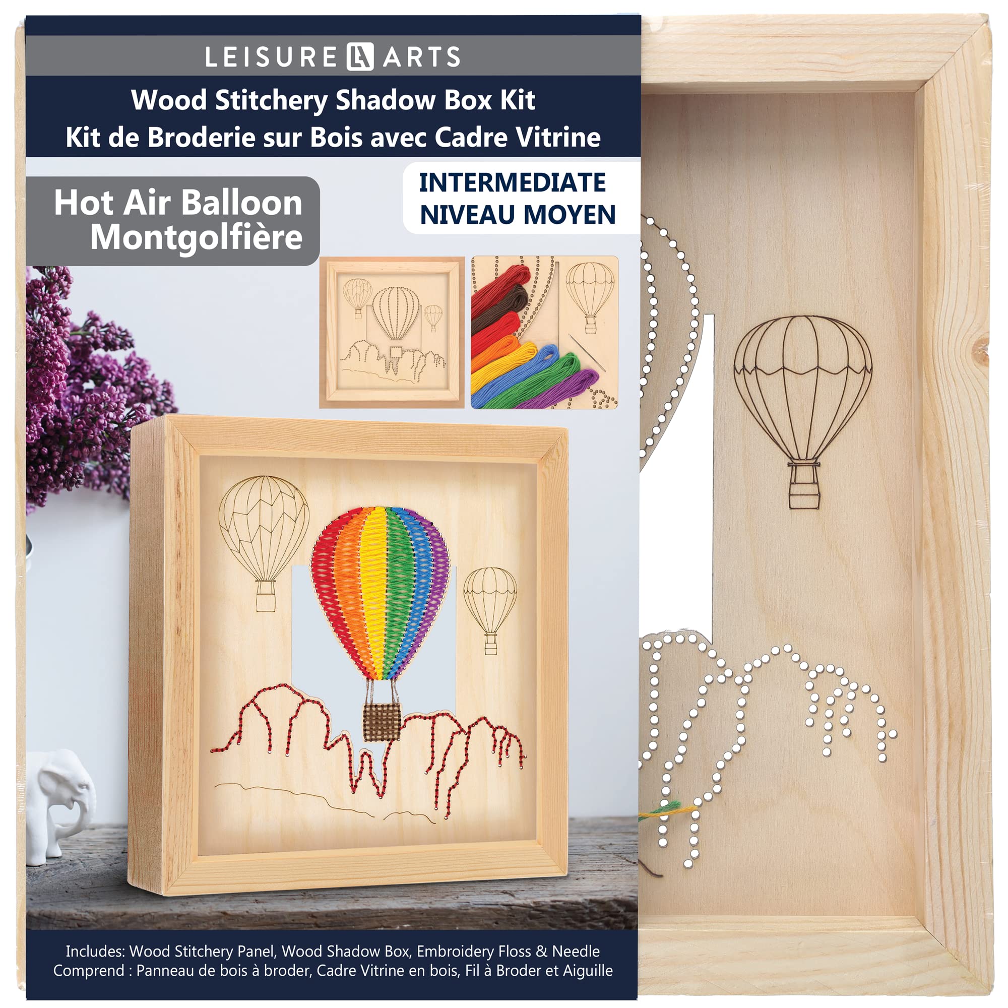 Amazon.com: LEISURE ARTS Wood Stitched String Art Kit with Shadow
