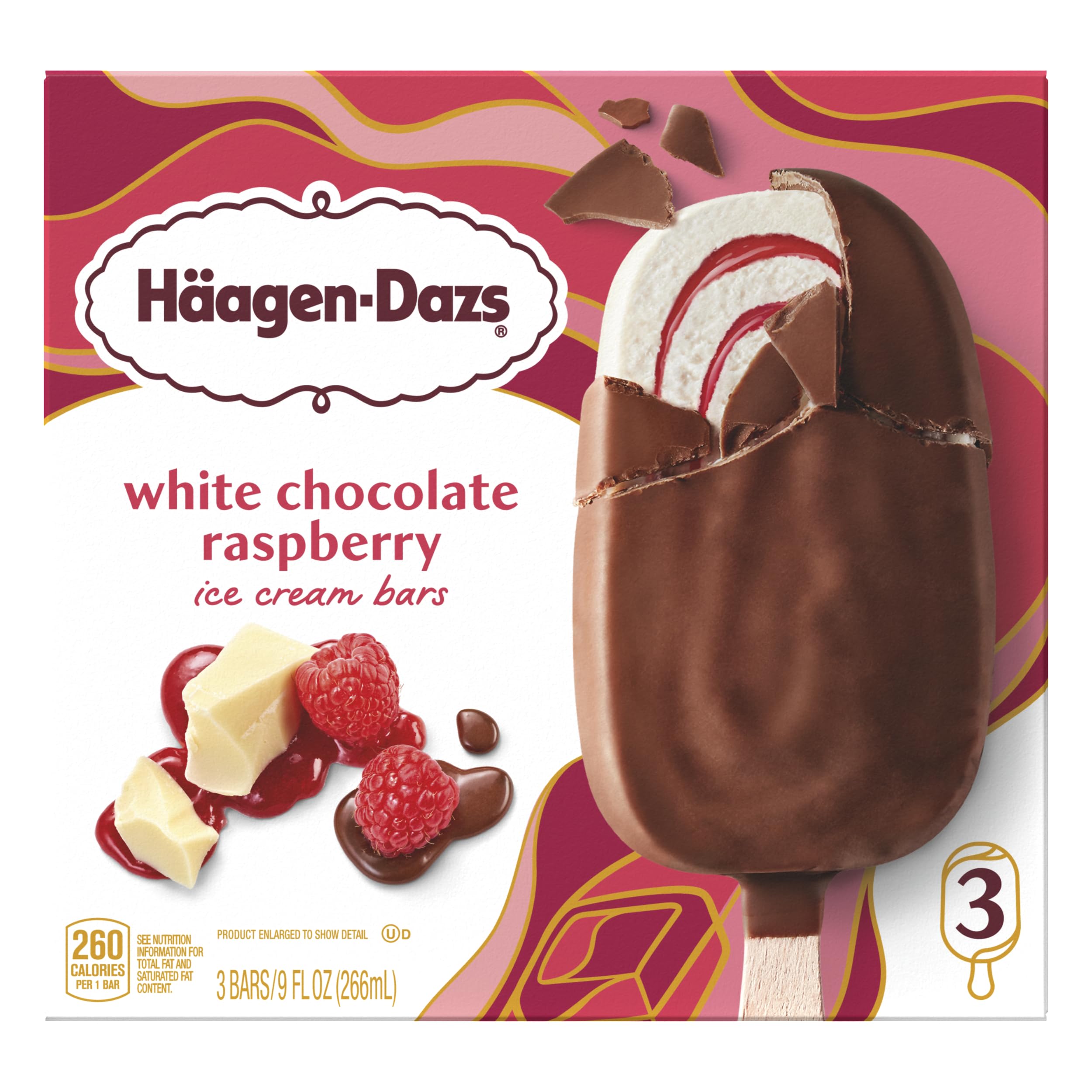 Amazon.com: Haagen-Dazs, White Chocolate Raspberry Ice Cream Bars