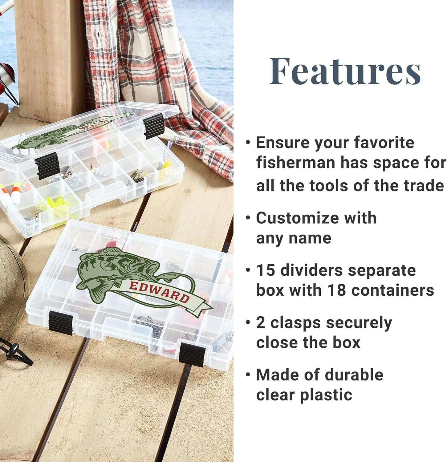 Let's Make Memories Custom Tackle Box - for Him