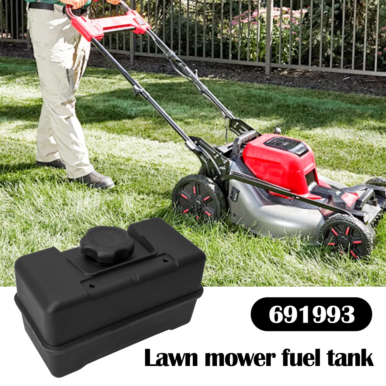 Serbatoio Carburante, Ricambi Serbatoio Carburante per 691993 Trimmer Serbatoio Carburante Tosaerba Accessori per Trituratore, Spazzaneve Tosaerba, Serbatoio Carburante di Ricambio
