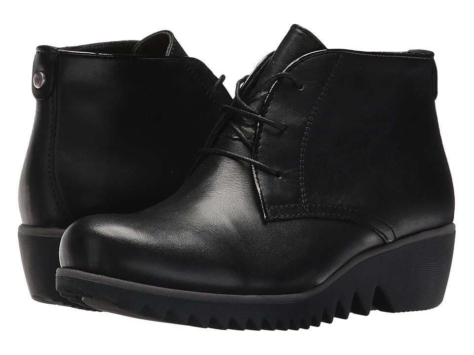 

Wolky Dusky Winter (Black Velvet Leather) Women's Lace-up Boots