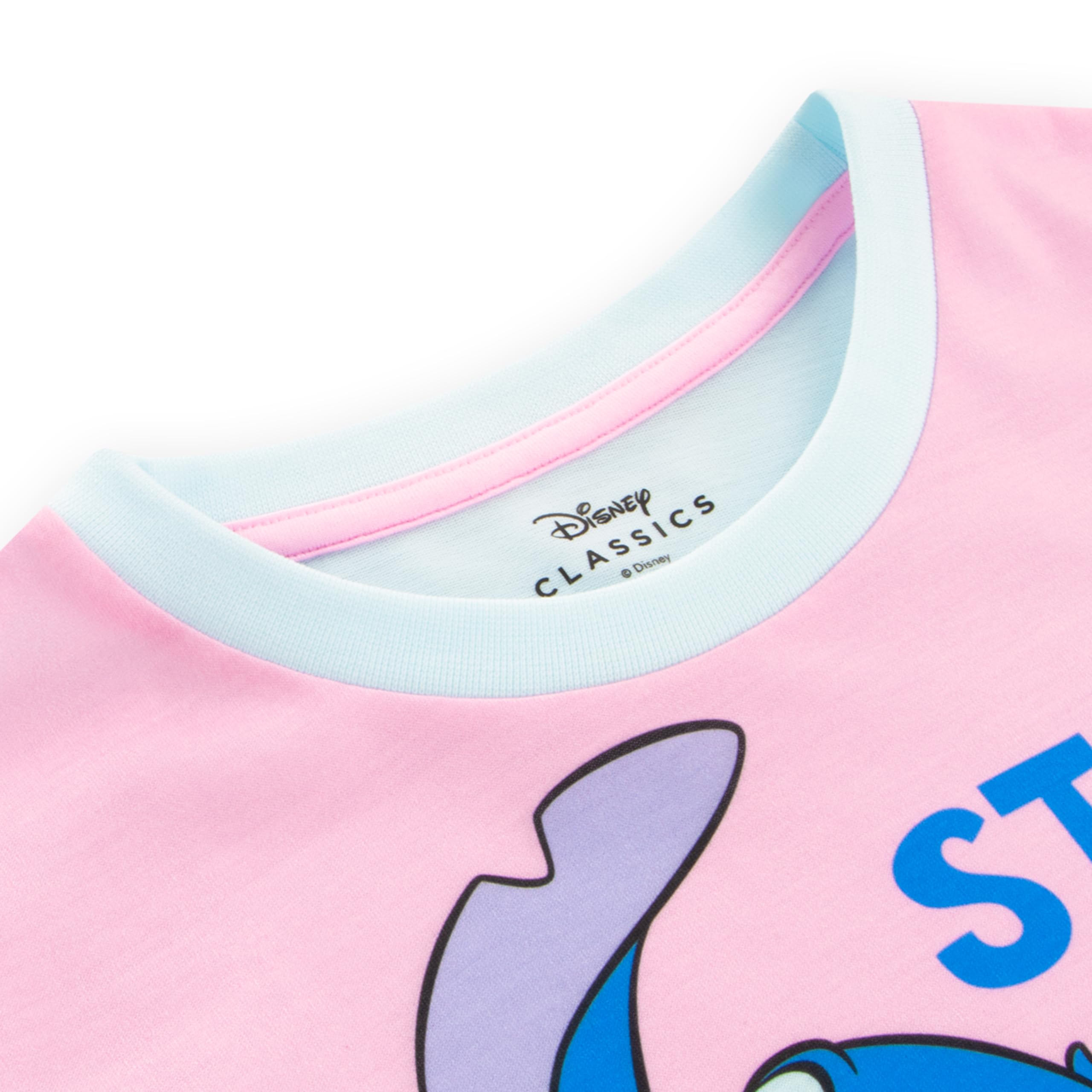 Disney Schlafanzug | Stitch Pyjama Mädchen | Madchen Schlafanzug Kurz