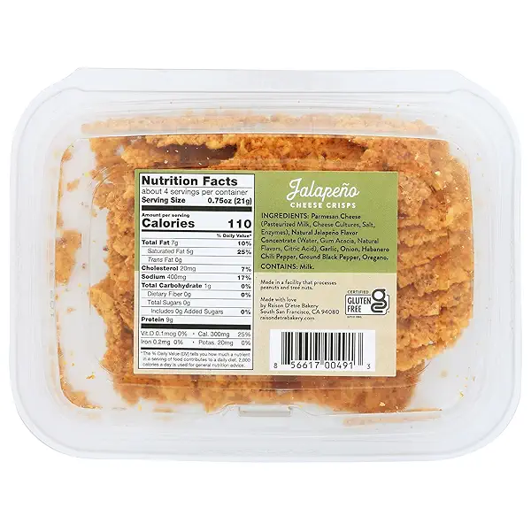 Perfectly Crisp, Crisps Parmesan Jalapeno, 3 Ounce 2