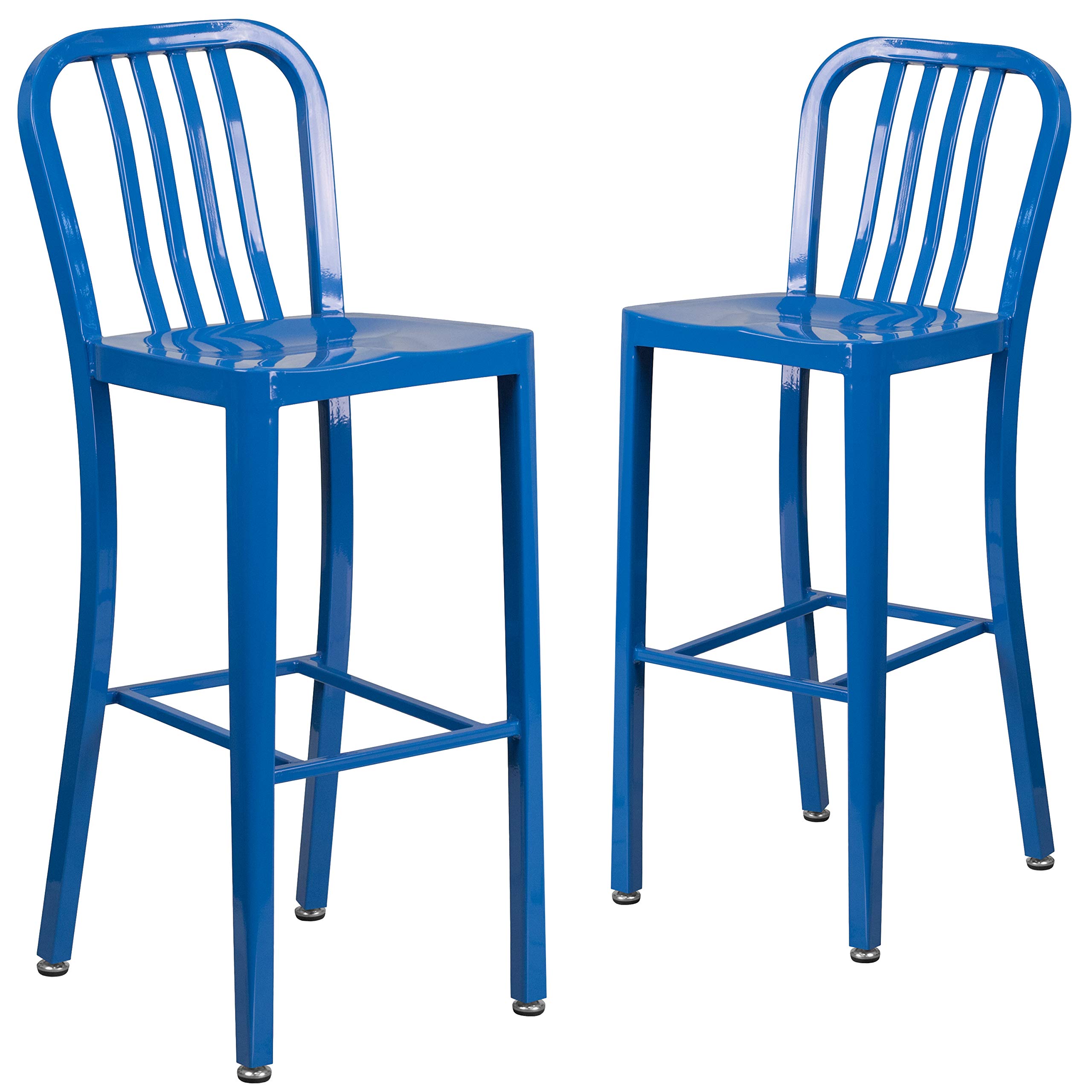 Flash Furniture Blue / Set of 2 / Barstool Stools & Bar Chairs