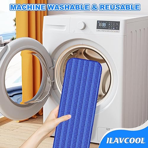 Miniatura 6 de Paquete de 6 almohadillas reutilizables para trapeador Swiffer PowerMop, almohadillas de repuesto para mopa eléctrica de 13 a 15 pulgadas,