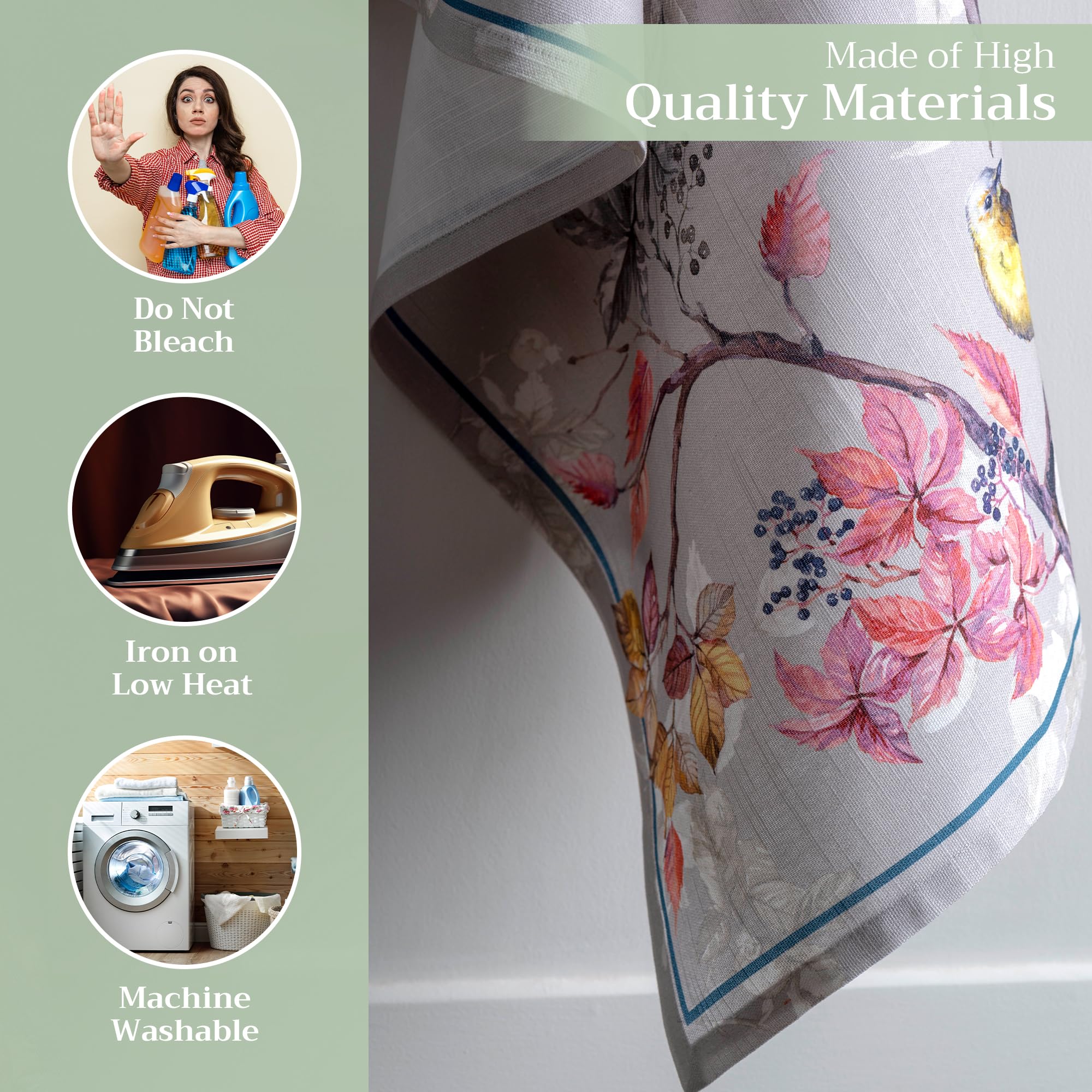 Maison d' Hermine Equinoxe - Juego de 3 Toallas de Cocina Multiusos, 100% algodón, Suaves y absorbentes, paños de Cocina, paños de Cocina (Beige, 50 cm x 70 cm)