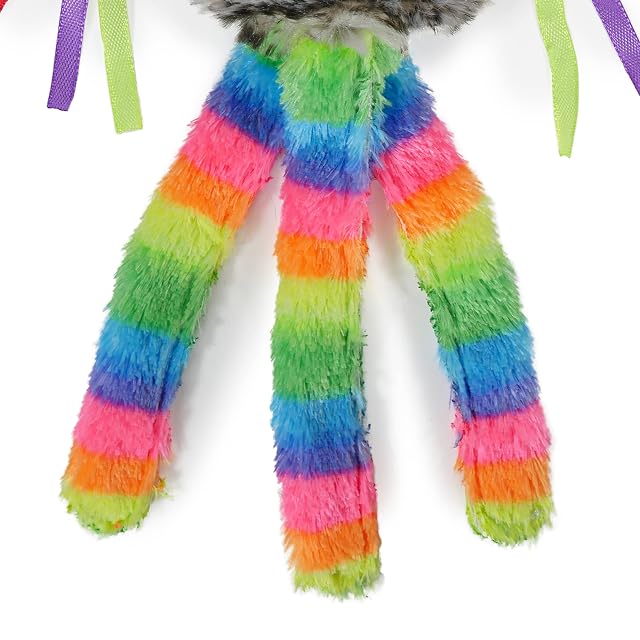 Foto 3 de 4 de Rosewood Moody Moggy Rainbow Grab Juguete, Juguete para Gatos