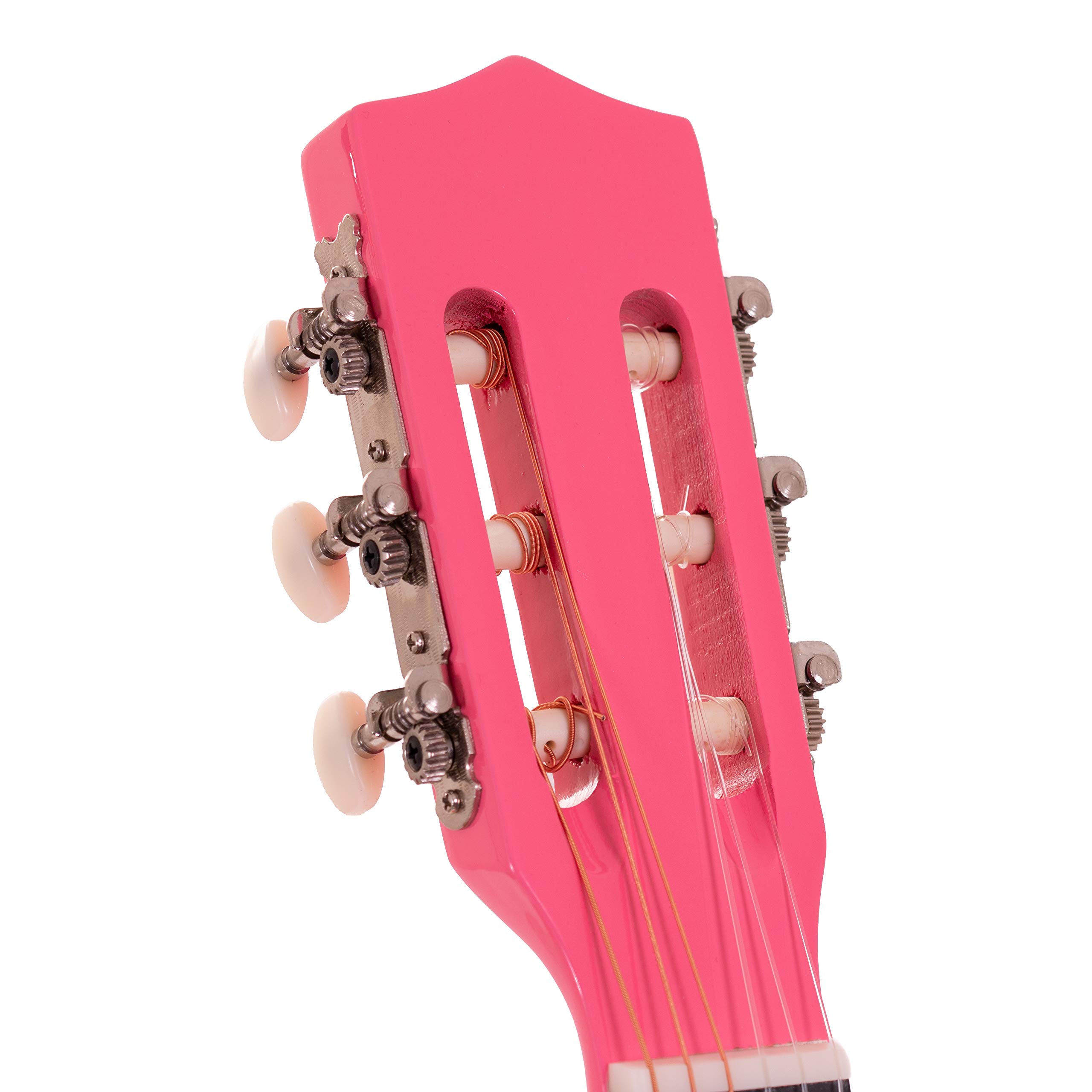 Chitarra Classica YKW Bambino 34" 86cm Rosa Kit 3 Plettri