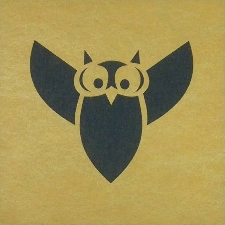 ふくろう Amazon | ステンシル シート 幸せのふくろう 鳥 3サイズ型紙