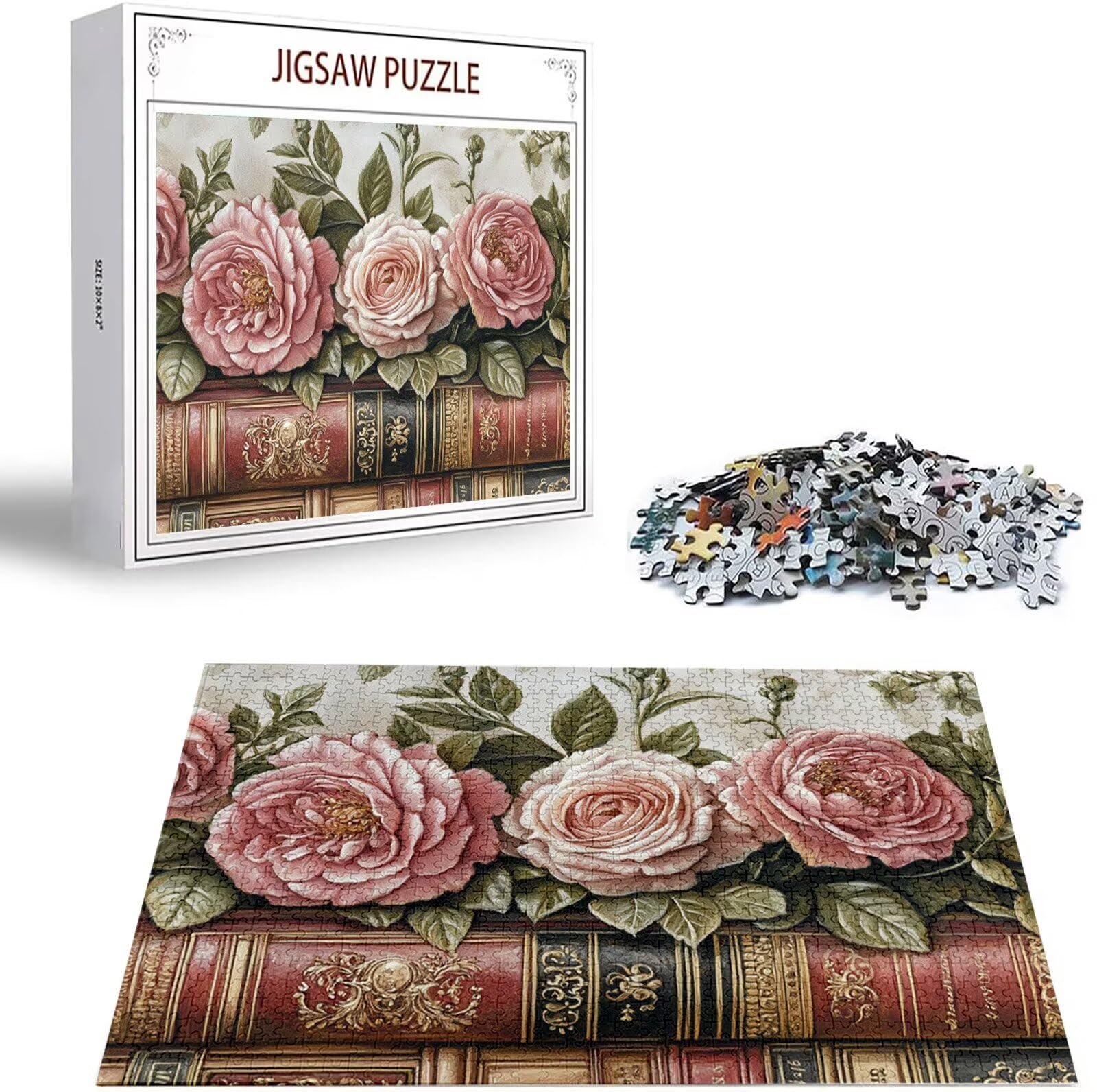 Puzzle 5000 Pezzi, 3 4 5 Anni Puzzle Rosa 6 7 8 Anni Giochi Educativi Sostenibili Con Motivi Per Adulti Da Gioco in Legno Di Alta Qualità Jigsaw Libro per Gioco Familiare, 2026 Regalo Natale H-5471