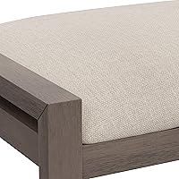 Vista 8 de Hillsdale Muebles Amelia - Taburete de tocador, gris antiguo