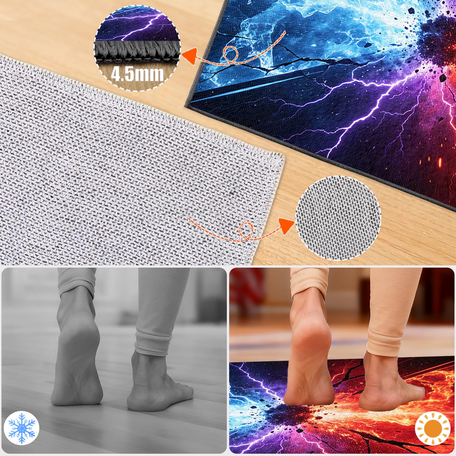 Protector Suelo Silla Suelo Duro Ruedas 200x300cm | Alfombra Silla Ruedas Gaming Protector Suelo, Resistente a Arañazos, Reducción del Ruido, Alfombrilla Protectora para Suelo
