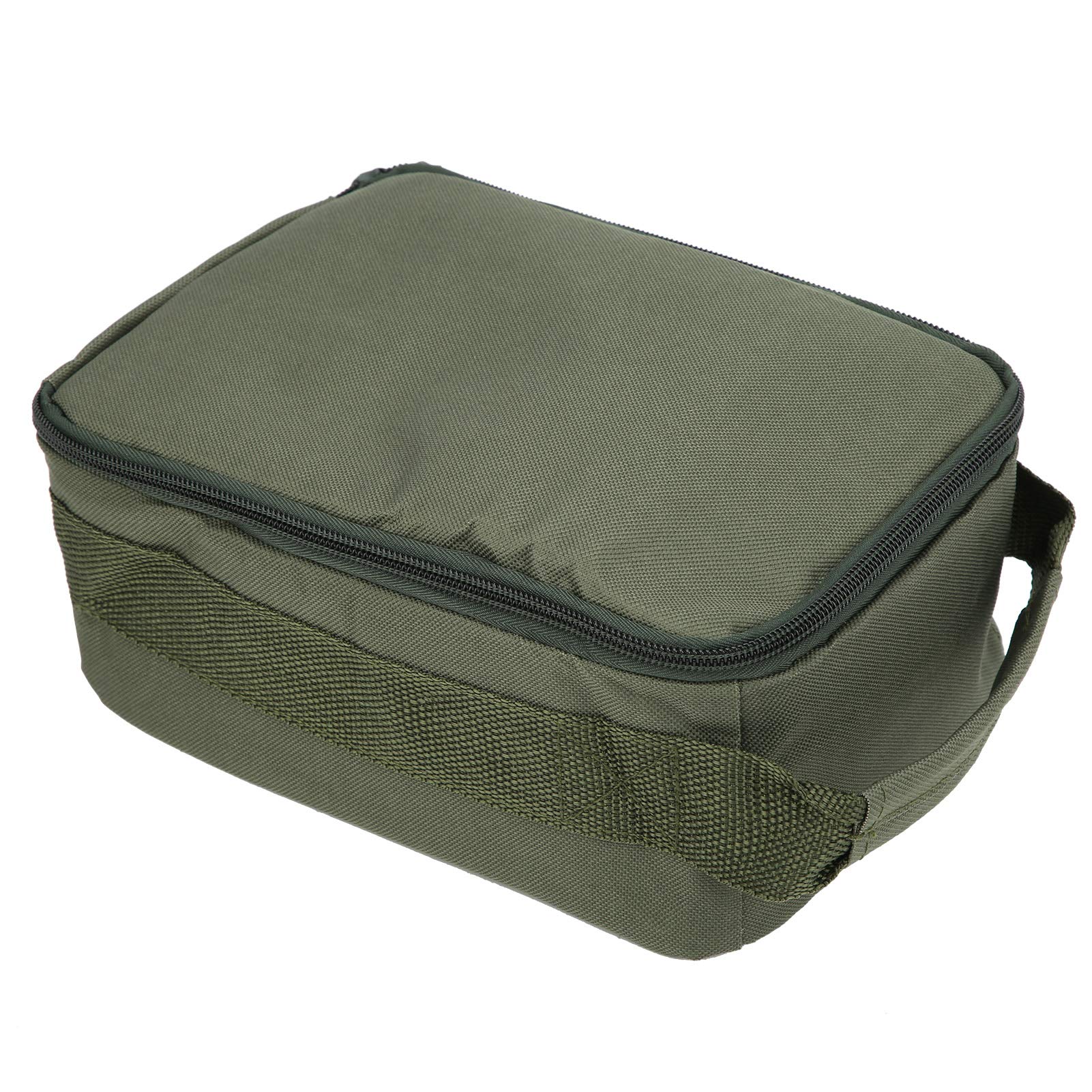 Fishing Tackle Storage Bag 4‑Layer Reel Gear Handheld Fishing Tackle Zipper Organizer Case