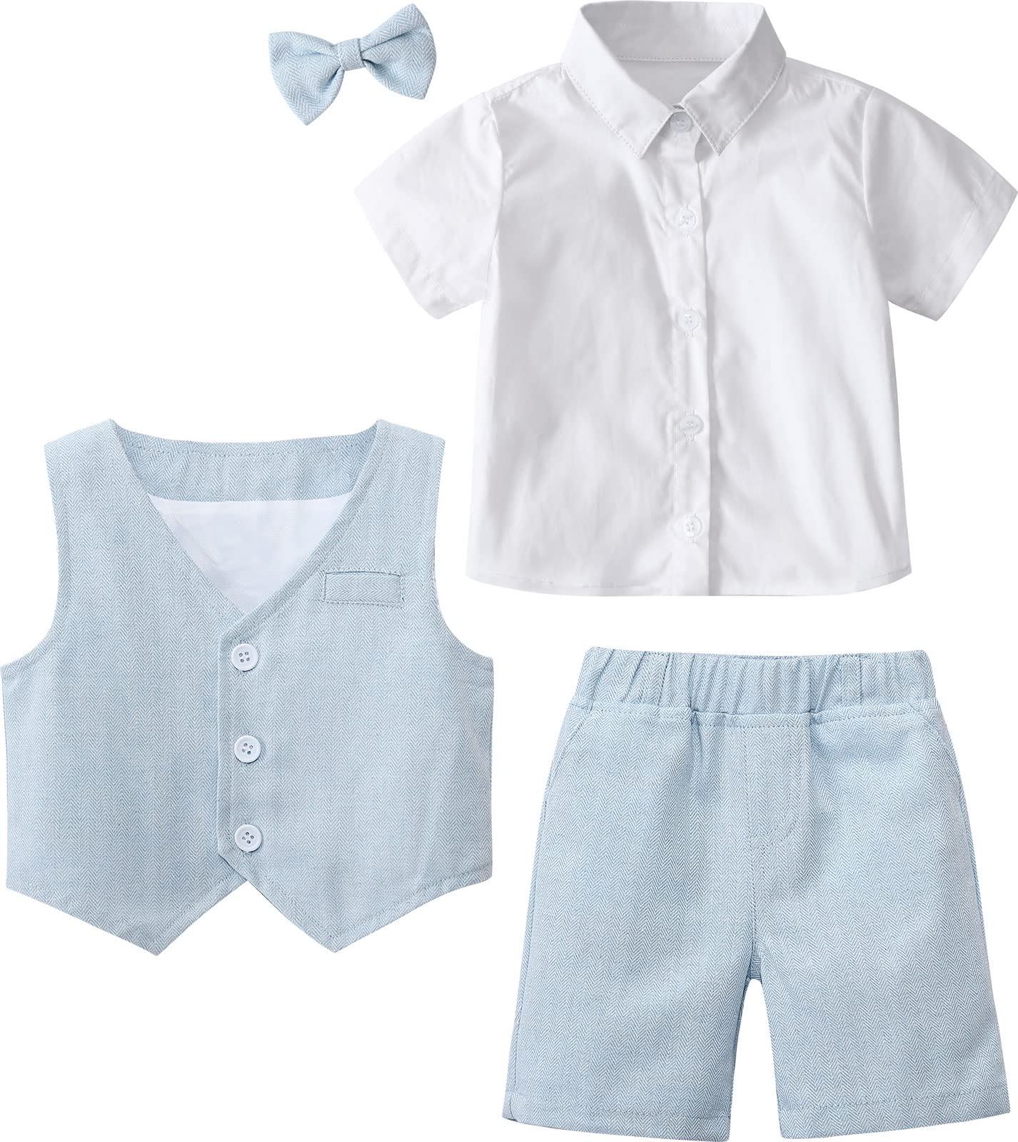 Little Boys Navy Special Occasion Wedding Easter 5pc Suit Set 12M-14 main image 0