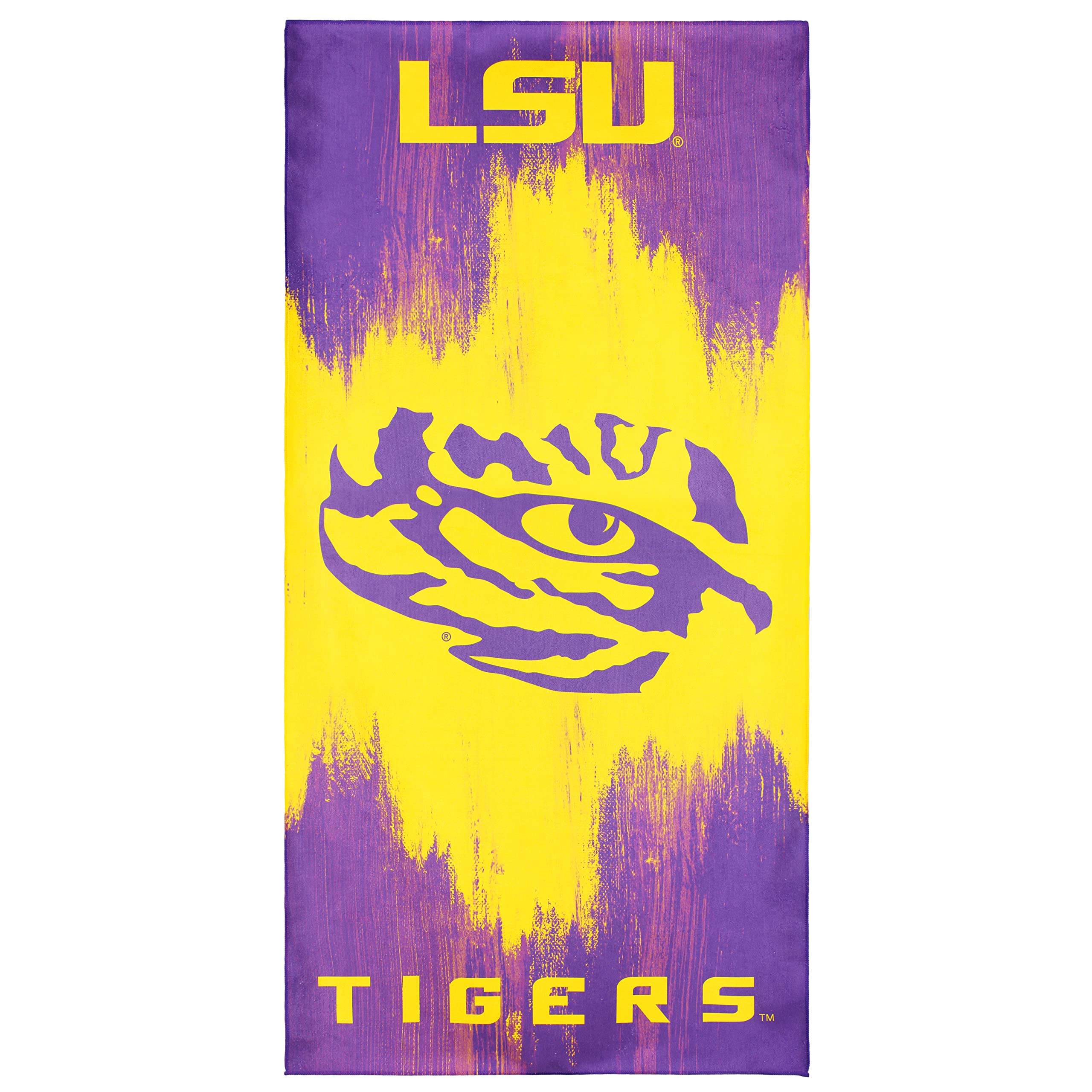 College Covers Everything Comfy LSU Tigers Beach Towel, 30" x 60"