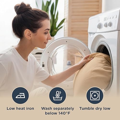 Miniatura 6 de Sábana bajera tamaño Queen – Funda de colchón de microfibra suave de 15 pulgadas, resistente a las arrugas, transpirable y duradera, súper suave,