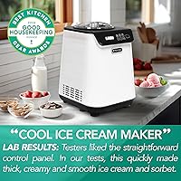 Vista 2 de Whynter Máquina automática para hacer helados de 1.28 cuartos de galón vertical con compresor integrado, pantalla digital LCD y temporizador, sin