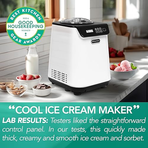 Miniatura 2 de Whynter ICM-128WS - Máquina automática vertical para helados, capacidad de 1.28 cuartos de galón con compresor integrado, sin precongelación,