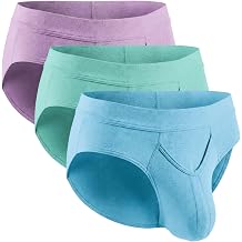 Real Men Nylon & Modal Mid-Rise Briefs - ABCD Custom Pouch Size - Waist XS-5XL
