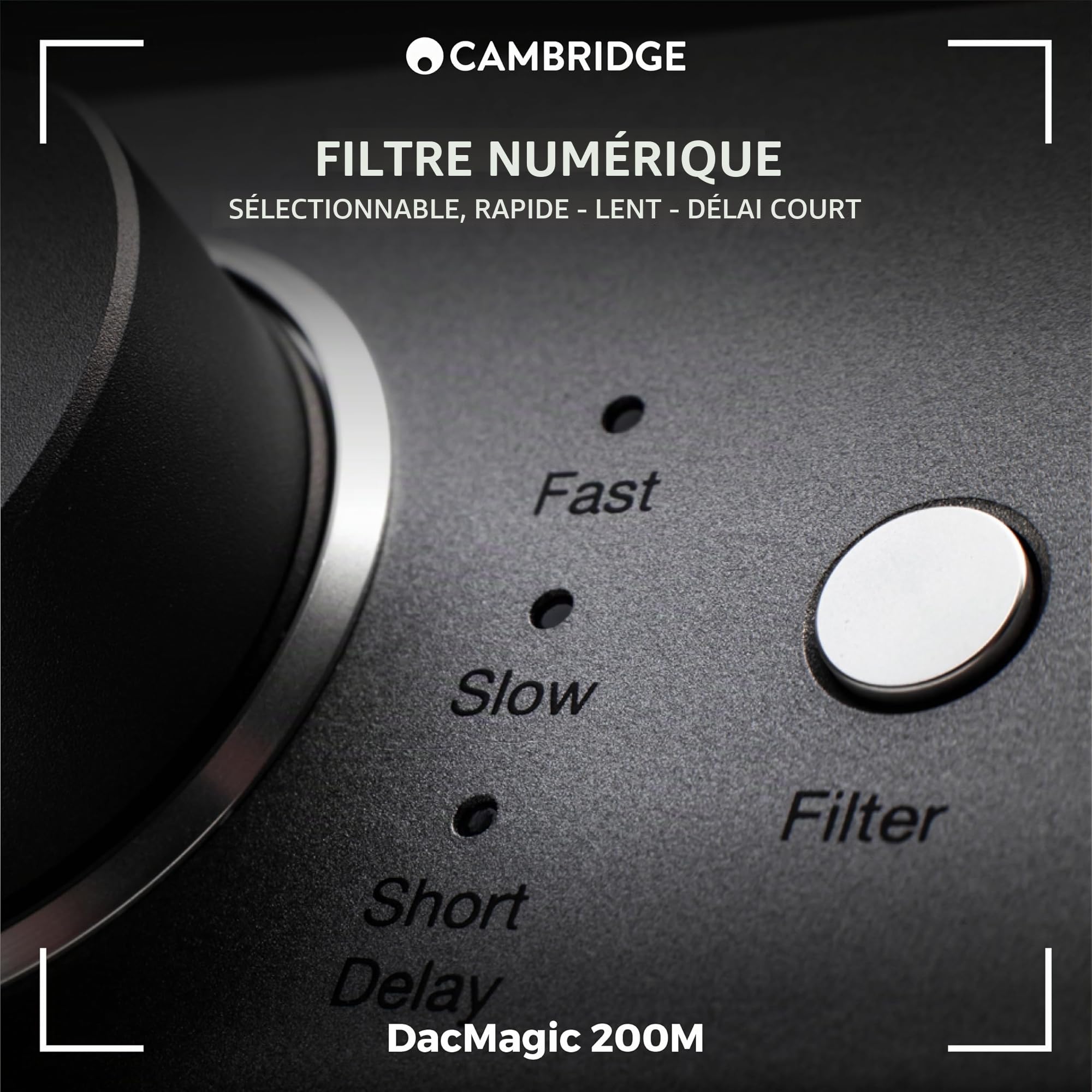 Cambridge Audio DacMagic 200M MQA HiFi DAC et amplificateur de casque avec Bluetooth - Support PC/MAC avec connexion USB - Gérer des fichiers numériques jusqu'à 24/768 ou DSD512 (gris lunaire)
