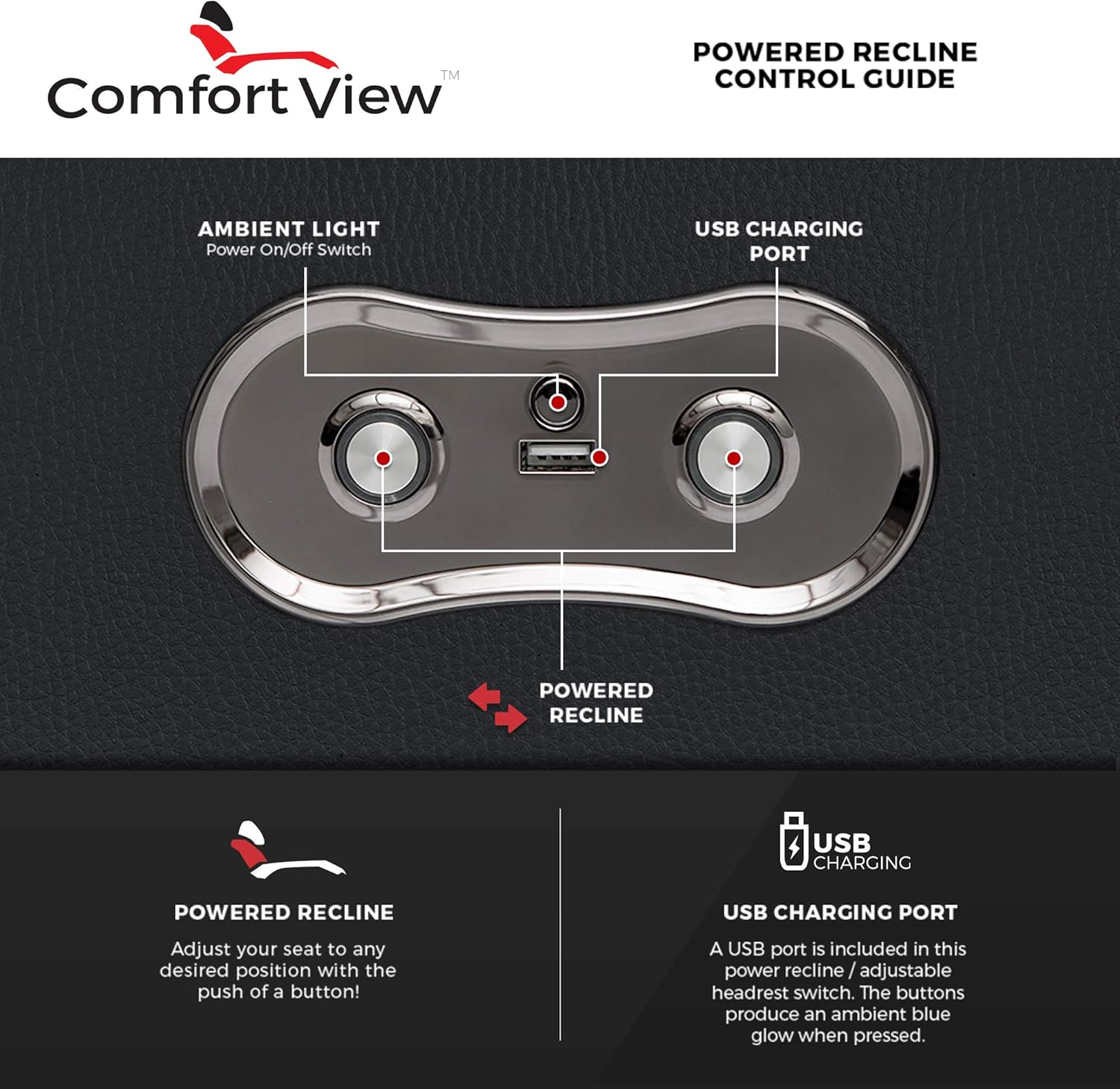 Seatcraft Serenity Leather Home Theater Seating - Power Recline - Tray Tables - in-Arm Storage - Ambient Base Lighting and Lighted Cupholders (Row of 3, Brown) : Home & Kitchen