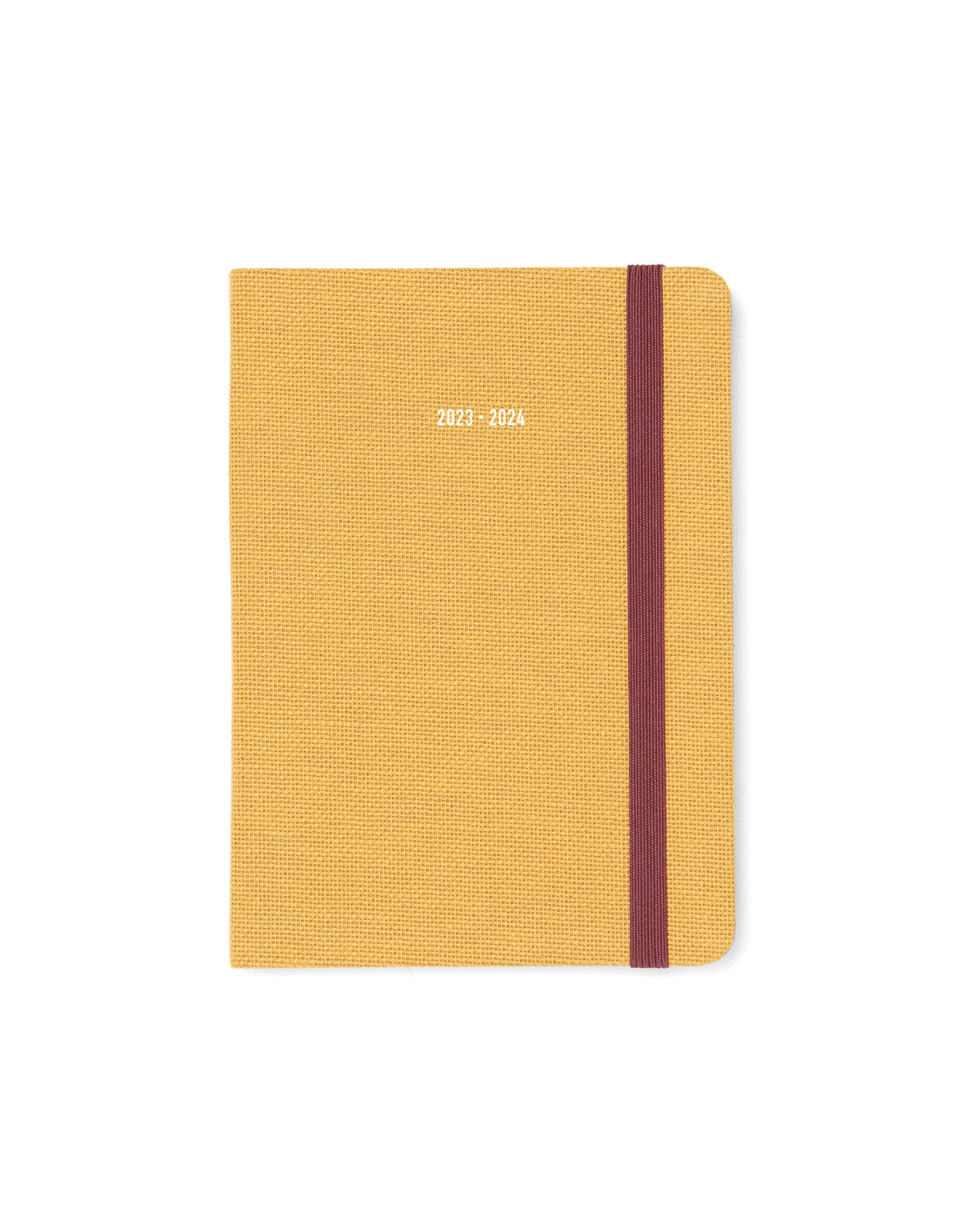 Letts Raw A6 day to a page with appointments 2023/2024 academic diary - mustard
