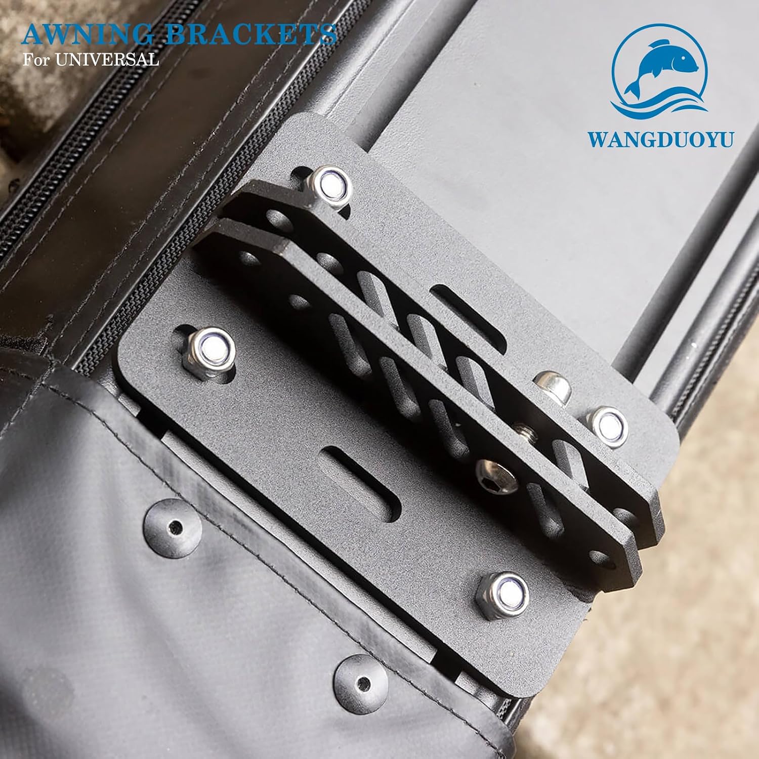 Universal Awning Brackets for Car, Heavy-Duty Quick Release Car Awning Brackets, Detachable Mounts Side Tent Accessories