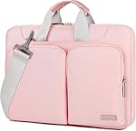 Lacdo 360° Sac à épaule protecteur pour ordinateur portable, 14 Sacs informatiques de pouce pour 14 de pouce MacBook Pro M5 Pour/Max A3426 A3427 (2026), M5/M4/M3/M2/M1 A3434 A3112 A3401 A3185 A2918 A2992 2025-2021 Sac de messager, gris
