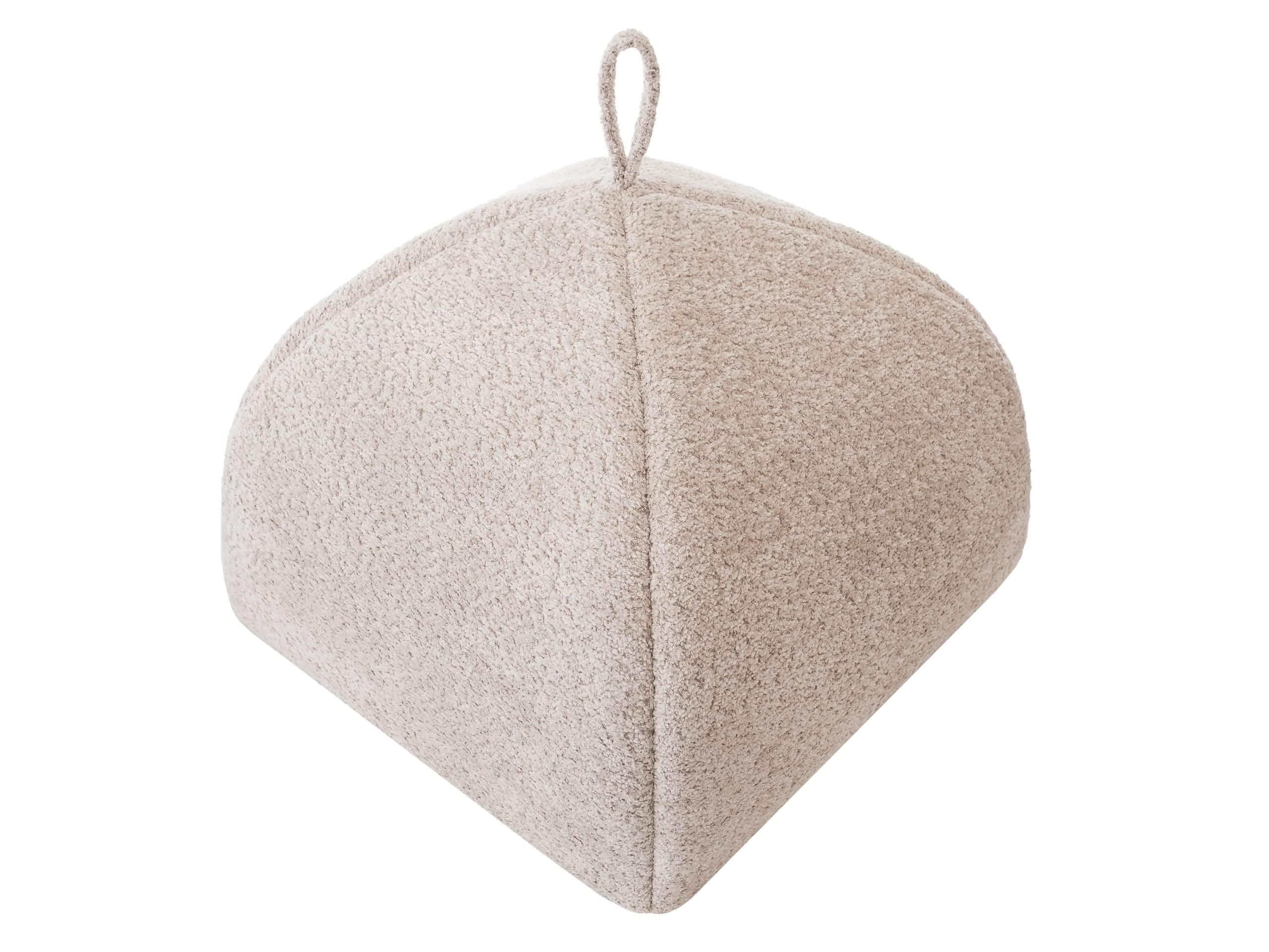 Kattenhok, kattenhok, slaapplaatskattenbox, kattenbox warm, kattenhuis, hondenhol, huastierbed, stoffen huis, beige antraciet, 2: 44x44x35 cm
