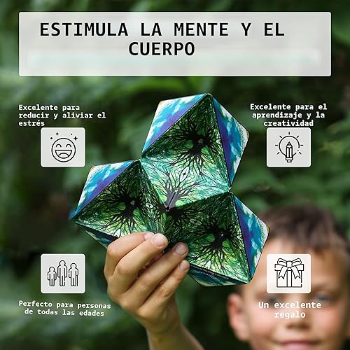 Miniatura 3 de Shashibo - Cubo que cambia de forma, juego para aliviar la ansiedad con 36 imanes de tierras raras, premiado y patentado, extraordinario cubo mágico
