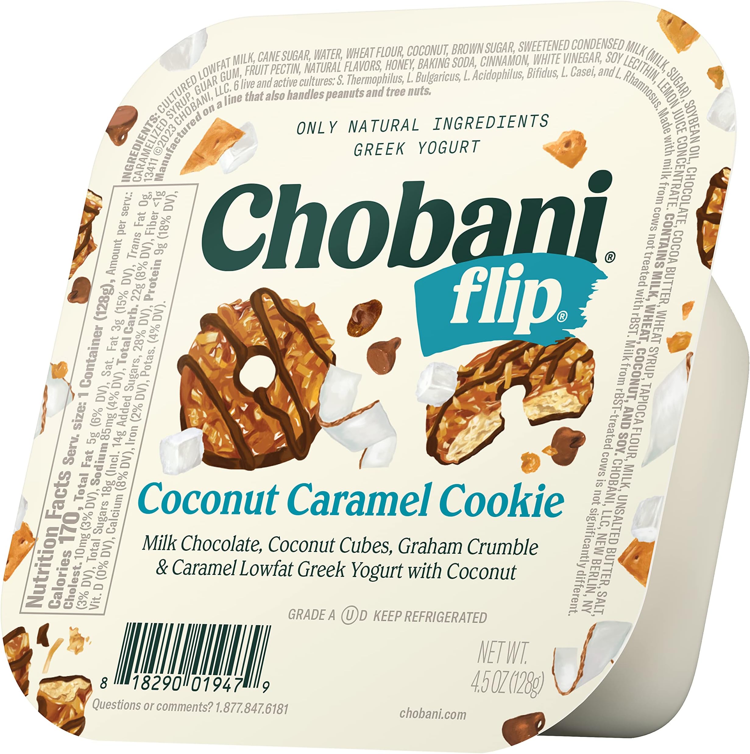 Flip Coconut Caramel Cookie Greek Yogurt 4.5oz