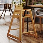 Foundations Highchair for Restaurants and Airbnbs, Durable, Easy to Clean, Neat Seat (Natural)