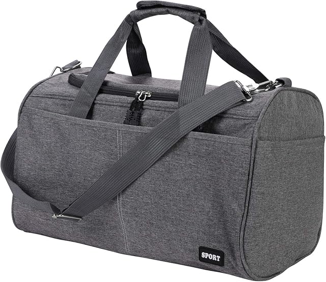 Travel Duffle Bag Waterproof Gym Sports Duffle Bag Durable Workout Gym Bag with Adjustable Shoulder Strap Foldable Holdall Bag with Padded Handle Weekend Overnight Bag for Women Men 35L Luggage Bag