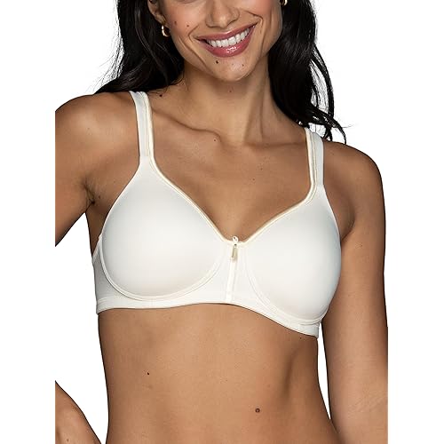 Vanity Fair Women's Bra with 2-Way Convertible Straps, Body Caress Full Coverage, Lightly Lined Cups up to DD